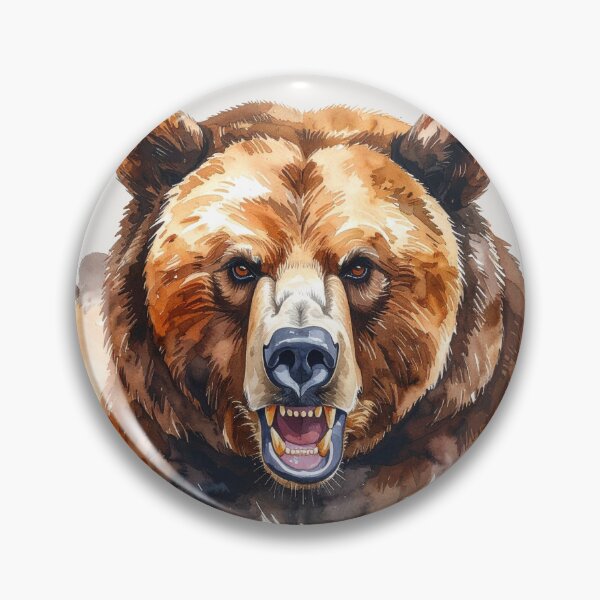 Item preview, King of the forests, fierce grizzly designed and sold by LiskoDesign.
