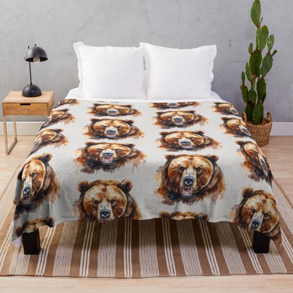 Item preview, King of the forests, fierce grizzly designed and sold by LiskoDesign.