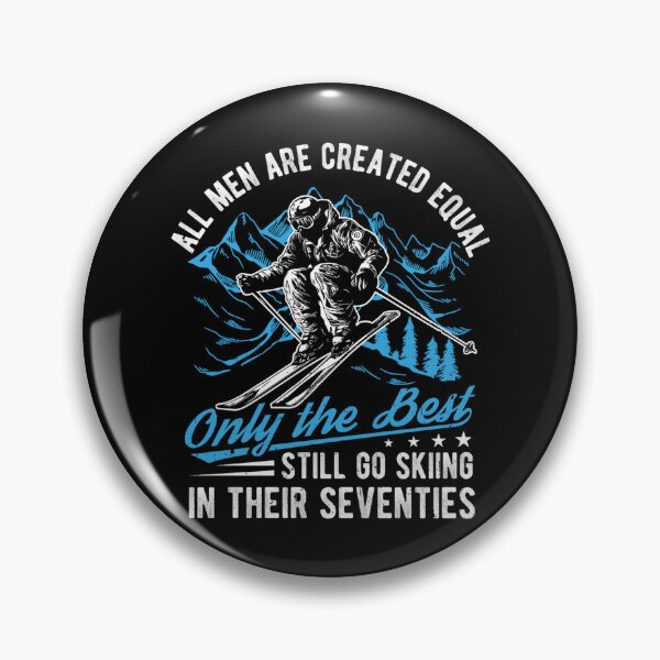 Item preview, All Men are Created Equal... 70th Birthday Skiing designed and sold by tigersLove.