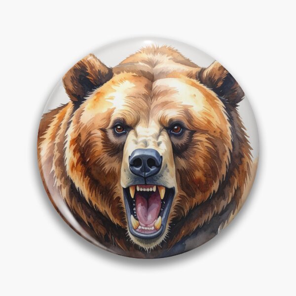 Item preview, King of the forests, watchful grizzly designed and sold by LiskoDesign.