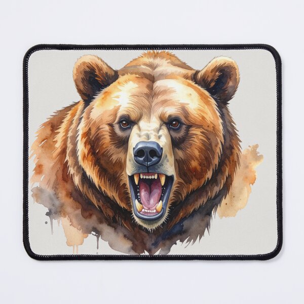 Item preview, King of the forests, watchful grizzly designed and sold by LiskoDesign.