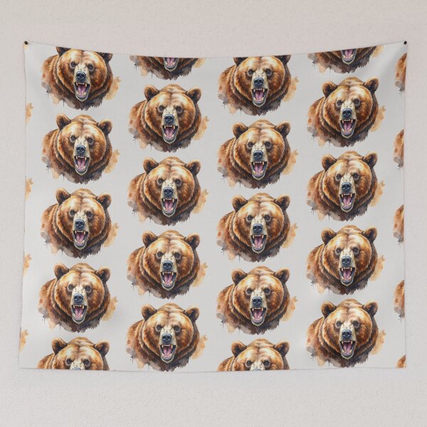 Item preview, King of the forests, watchful grizzly designed and sold by LiskoDesign.
