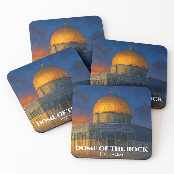 Item preview, Dome of the Rock Jerusalem Islamic Wall Art Print, Al-Aqsa Mosque Poster, Muslim Home Decor designed and sold by GoldenVerseArt.