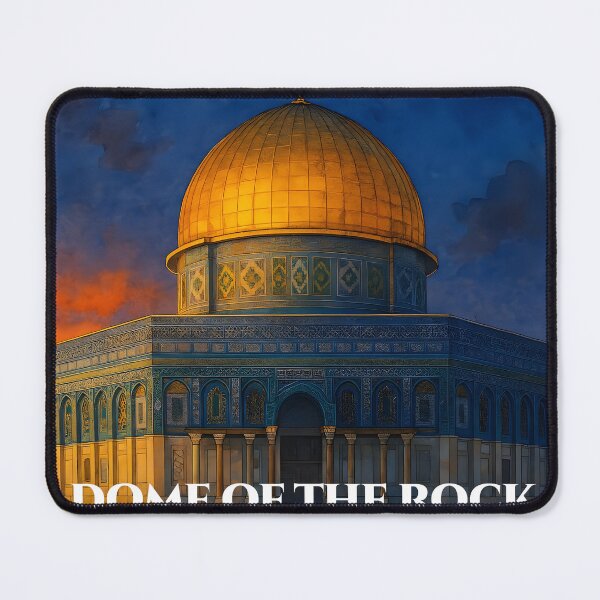 Item preview, Dome of the Rock Jerusalem Islamic Wall Art Print, Al-Aqsa Mosque Poster, Muslim Home Decor designed and sold by GoldenVerseArt.