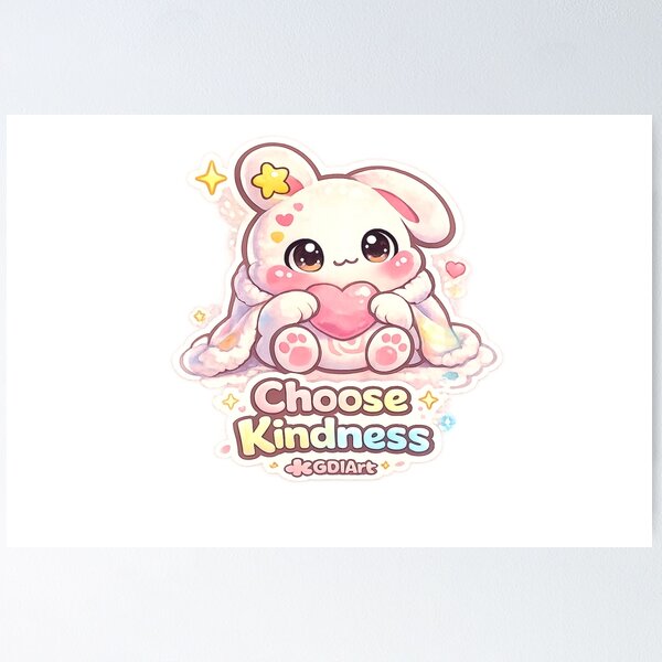 Item preview, Mello the Mochi Bunny - Choose Kindness designed and sold by GDIArt.