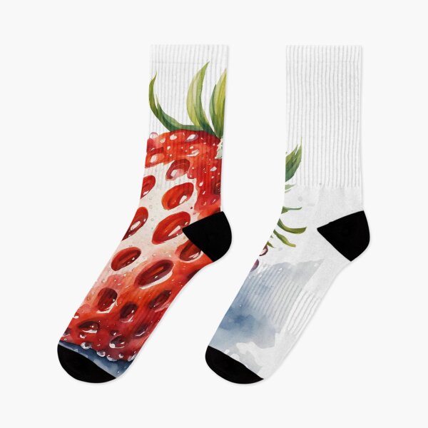 Item preview, Fresh Strawberry Watercolor – Juicy Red Berry Fruit Illustration designed and sold by ChenEngEng.