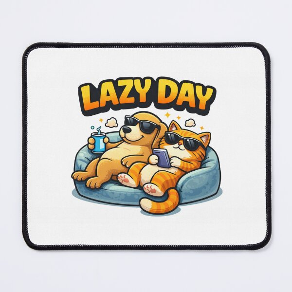 Item preview, Lazy Day – Dog & Cat Chill Design designed and sold by Tropivaro.
