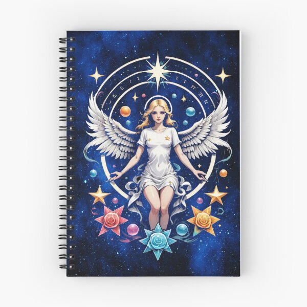 Item preview, Starborn Angel of the Cosmos – Sacred Geometry Celestial Guardian designed and sold by MysticOzzy.