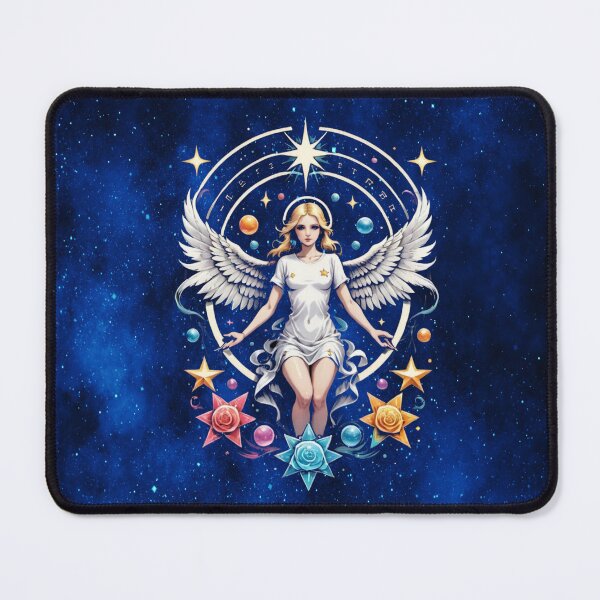 Item preview, Starborn Angel of the Cosmos – Sacred Geometry Celestial Guardian designed and sold by MysticOzzy.