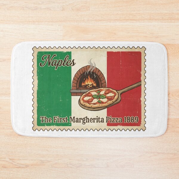 Item preview, Vintage Stamp Naples - The First Margherita Pizza 1889 designed and sold by ItaloVibes.