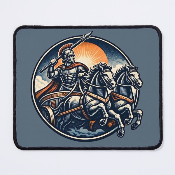 Item preview, Roman Chariot Warrior – Ancient Empire Battle Emblem designed and sold by SilentPowerArt.