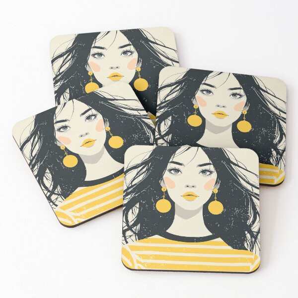 Item preview, The Earring and the Stripe designed and sold by Retro Type.