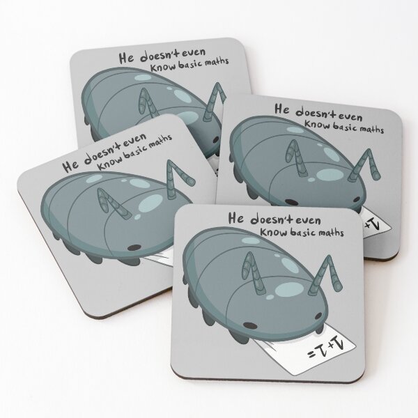 Item preview, He doesn’t even know basic maths, Isopod designed and sold by ChaosInAB0x.