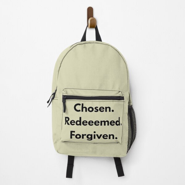 Item preview, Chosen Redeemed Forgiven – Christian Faith Inspirational Quote designed and sold by Artsy Corner.