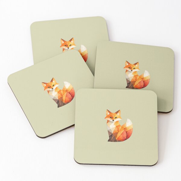 Item preview, Warm Autumn Fox Geometric Art designed and sold by Midnight Garden.
