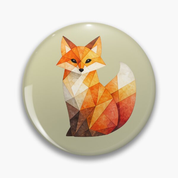 Item preview, Warm Autumn Fox Geometric Art designed and sold by Midnight Garden.