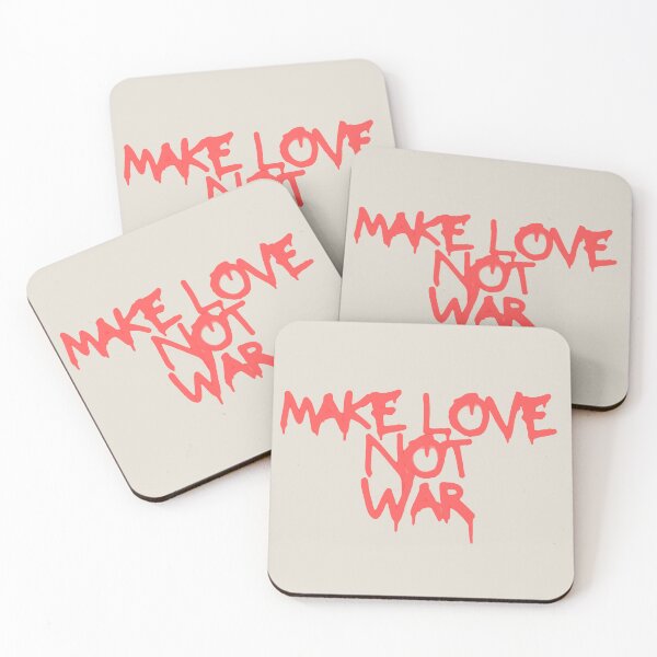 Item preview, Make Love Not War – Anti War Graffiti Protest Typography designed and sold by CreationbyNiki.