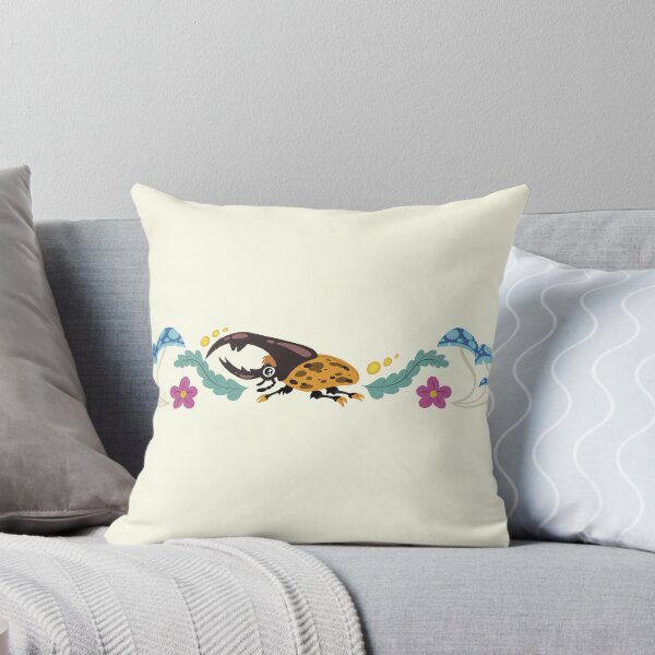 Item preview, Hercules Beetle with plants and mushrooms designed and sold by ChaosInAB0x.