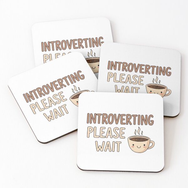 Item preview, Introverting Please Wait – Funny Coffee Lover T- Shirt designed and sold by Vervella.