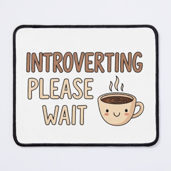 Item preview, Introverting Please Wait – Funny Coffee Lover T- Shirt designed and sold by Vervella.