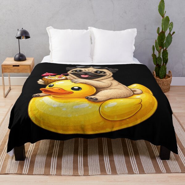 Item preview, Cute Dog Pug Rubber Duck designed and sold by avashideout.