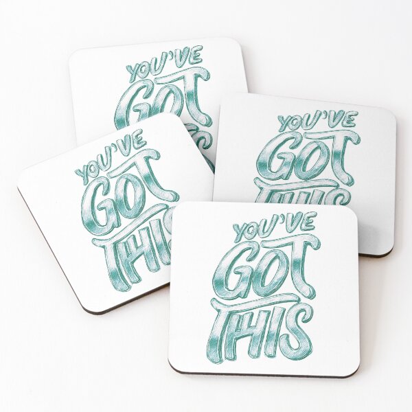 Item preview, You’ve Got This Motivational Quote Typography – Positive Affirmation Lettering, Encouragement Gift, Self Confidence Inspiration designed and sold by Winetastic-Art.