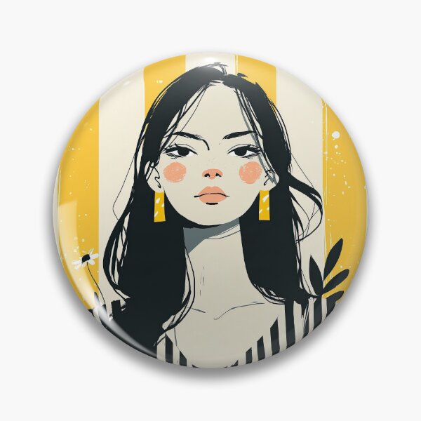 Item preview, Striped Serenity Portrait designed and sold by Retro Type.