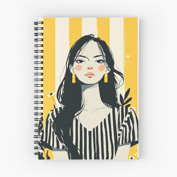 Item preview, Striped Serenity Portrait designed and sold by Retro Type.
