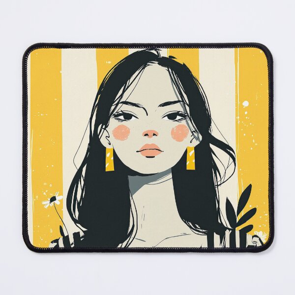 Item preview, Striped Serenity Portrait designed and sold by Retro Type.