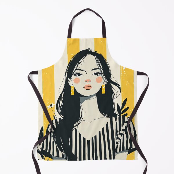 Item preview, Striped Serenity Portrait designed and sold by Retro Type.