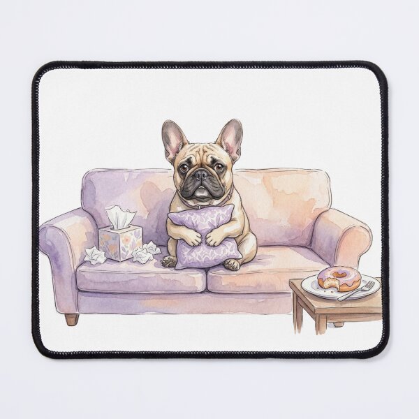 Item preview, Anxiety Club French Bulldog Watercolor - Anxious Dog Art Mental Health designed and sold by CulturalCurios.