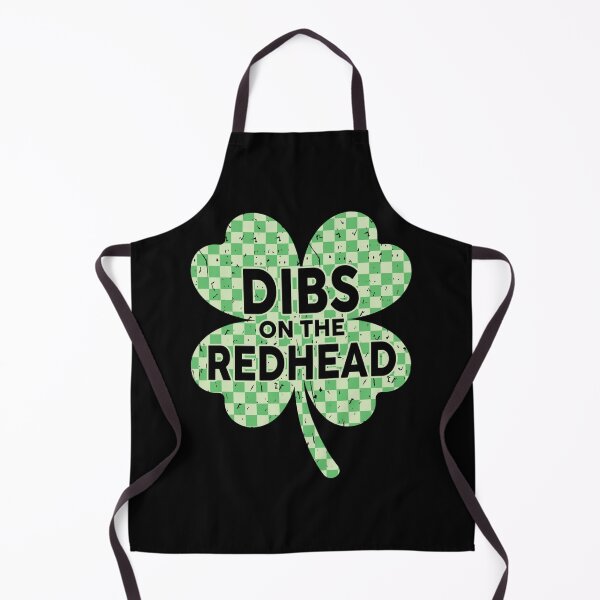 Item preview, Dibs on The Redhead Checkered Shamrock St Patricks Day designed and sold by avashideout.