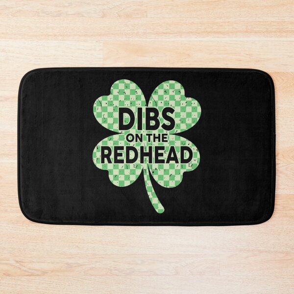 Item preview, Dibs on The Redhead Checkered Shamrock St Patricks Day designed and sold by avashideout.