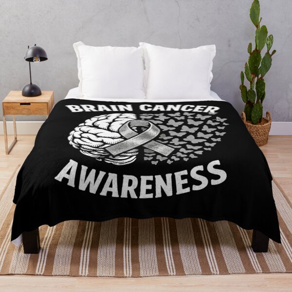 Item preview, Brain Cancer Awareness Butterfly Brain Tumor Gray Ribbon Support designed and sold by clothesy7.
