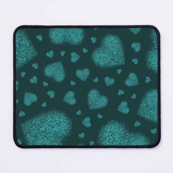Item preview, Pattern of stones "Emerald hearts" on a dark background designed and sold by Cherevan.