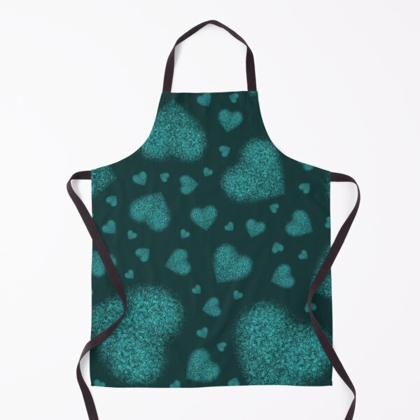 Item preview, Pattern of stones "Emerald hearts" on a dark background designed and sold by Cherevan.