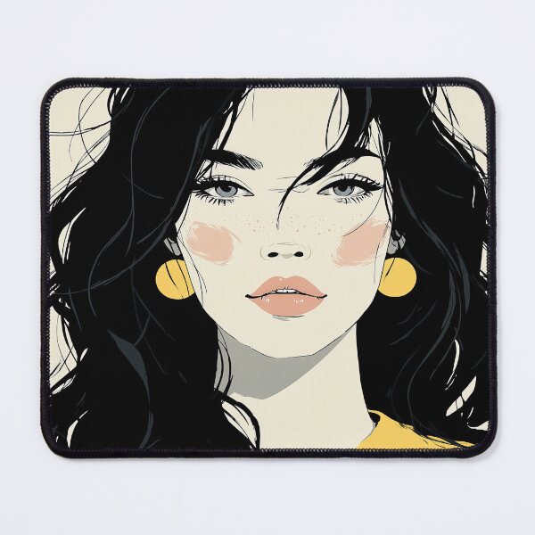 Item preview, Soft Strokes and Black Tresses designed and sold by Retro Type.