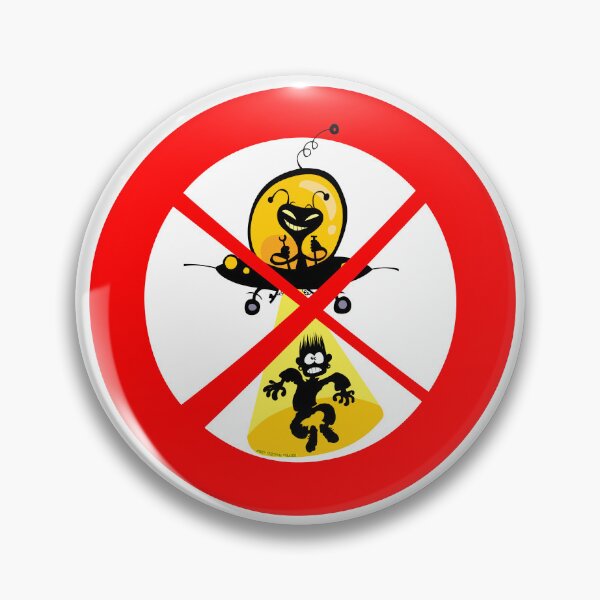 Item preview, Alien abduction prohibited sign. designed and sold by Bobb's cartoons.