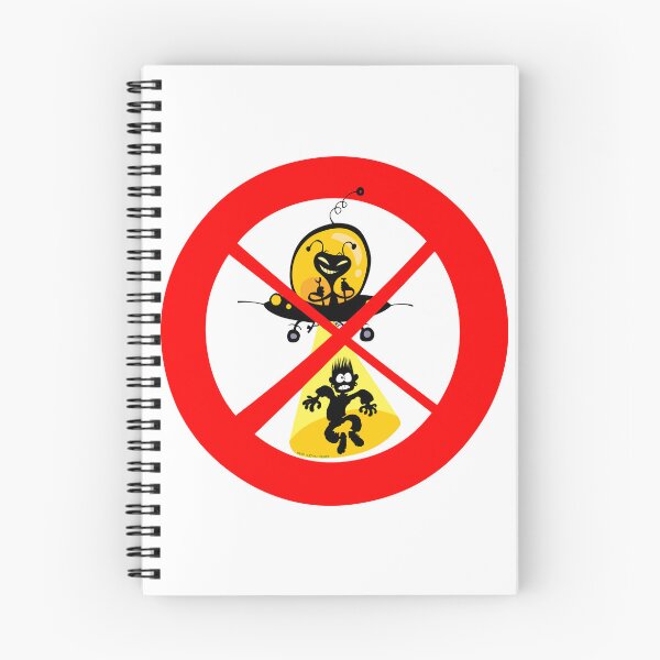 Item preview, Alien abduction prohibited sign. designed and sold by Bobb's cartoons.