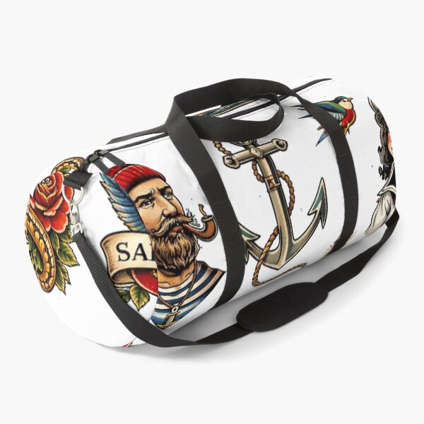 Item preview, vintage sailor tattoo flash collection designed and sold by hiperdinotees.