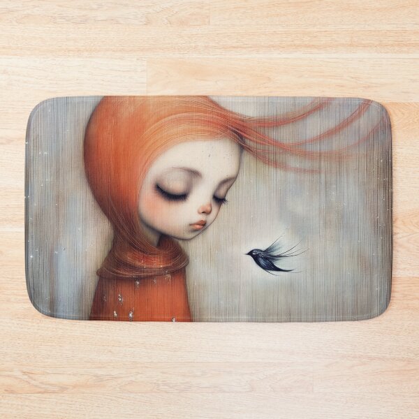 Item preview, Melancholy girl Whimsical design. designed and sold by Shoot-The-Moon.