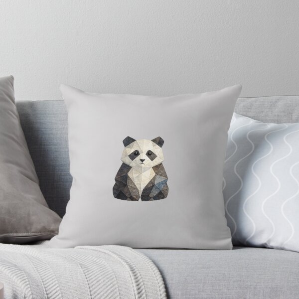 Item preview, Cute Panda Geometric Painting designed and sold by Midnight Garden.