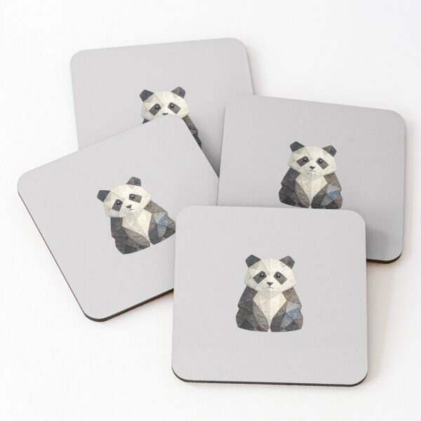 Item preview, Cute Panda Geometric Painting designed and sold by Midnight Garden.
