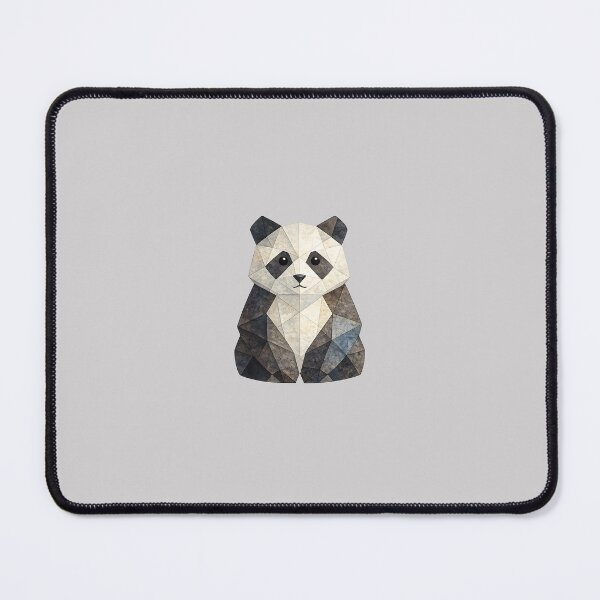 Item preview, Cute Panda Geometric Painting designed and sold by Midnight Garden.