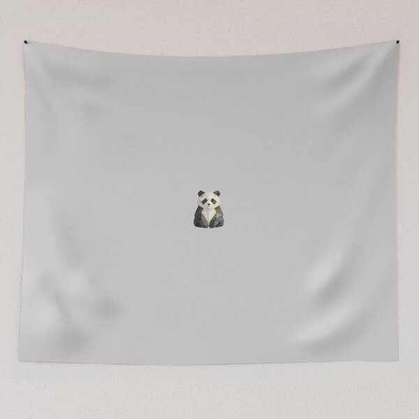 Item preview, Cute Panda Geometric Painting designed and sold by Midnight Garden.