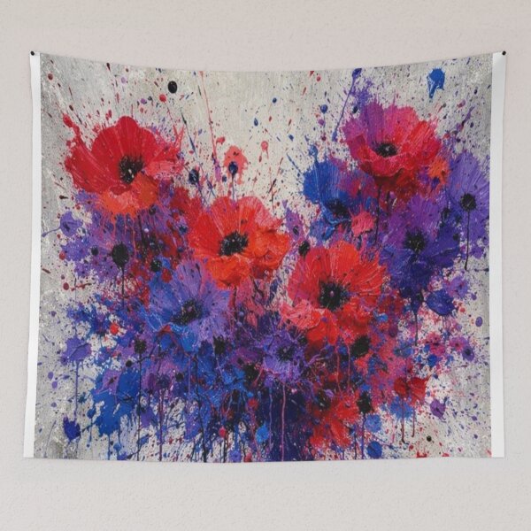 Item preview, Abstract poppy painting i did a while ago designed and sold by bluefrog.