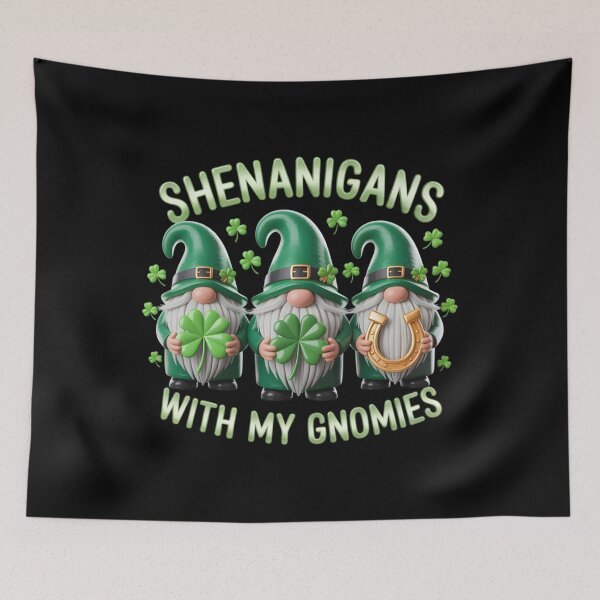 Item preview, Gnomes Shamrock St Patrick's Day Shenanigans Gnomies designed and sold by avashideout.