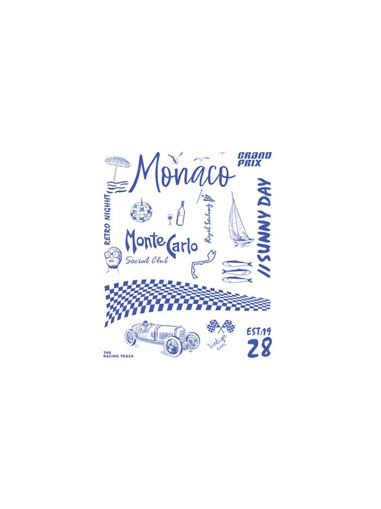 Thumbnail 4 of 4, iPhone Case, Monaco Racing Club designed and sold by DM9Designs.