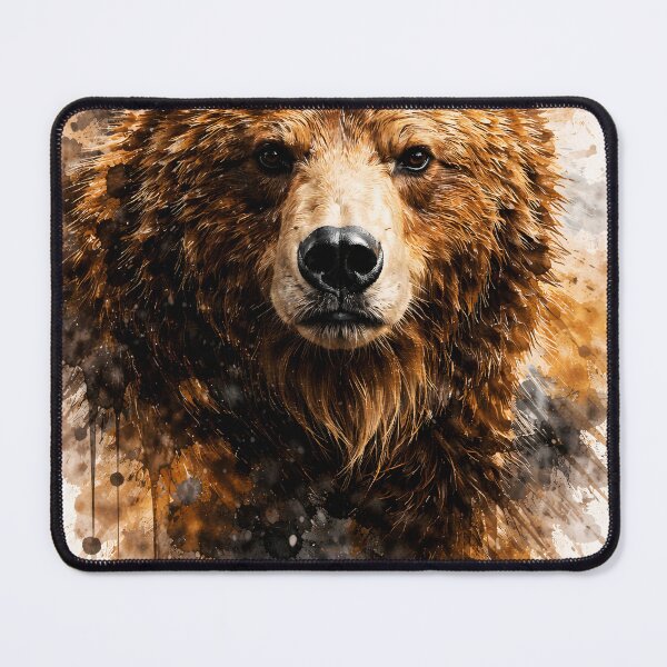Item preview, Abstract Grizzly Bear Art Majestic Animal Portrait designed and sold by giachem99.