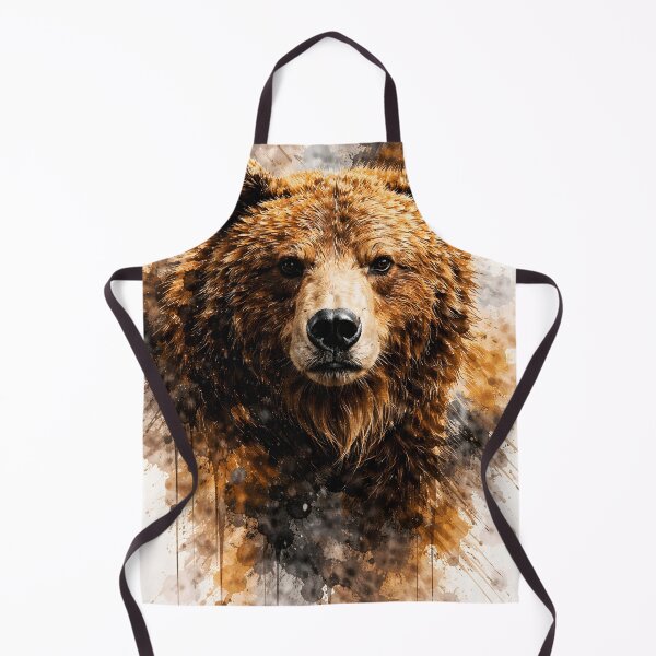 Item preview, Abstract Grizzly Bear Art Majestic Animal Portrait designed and sold by giachem99.